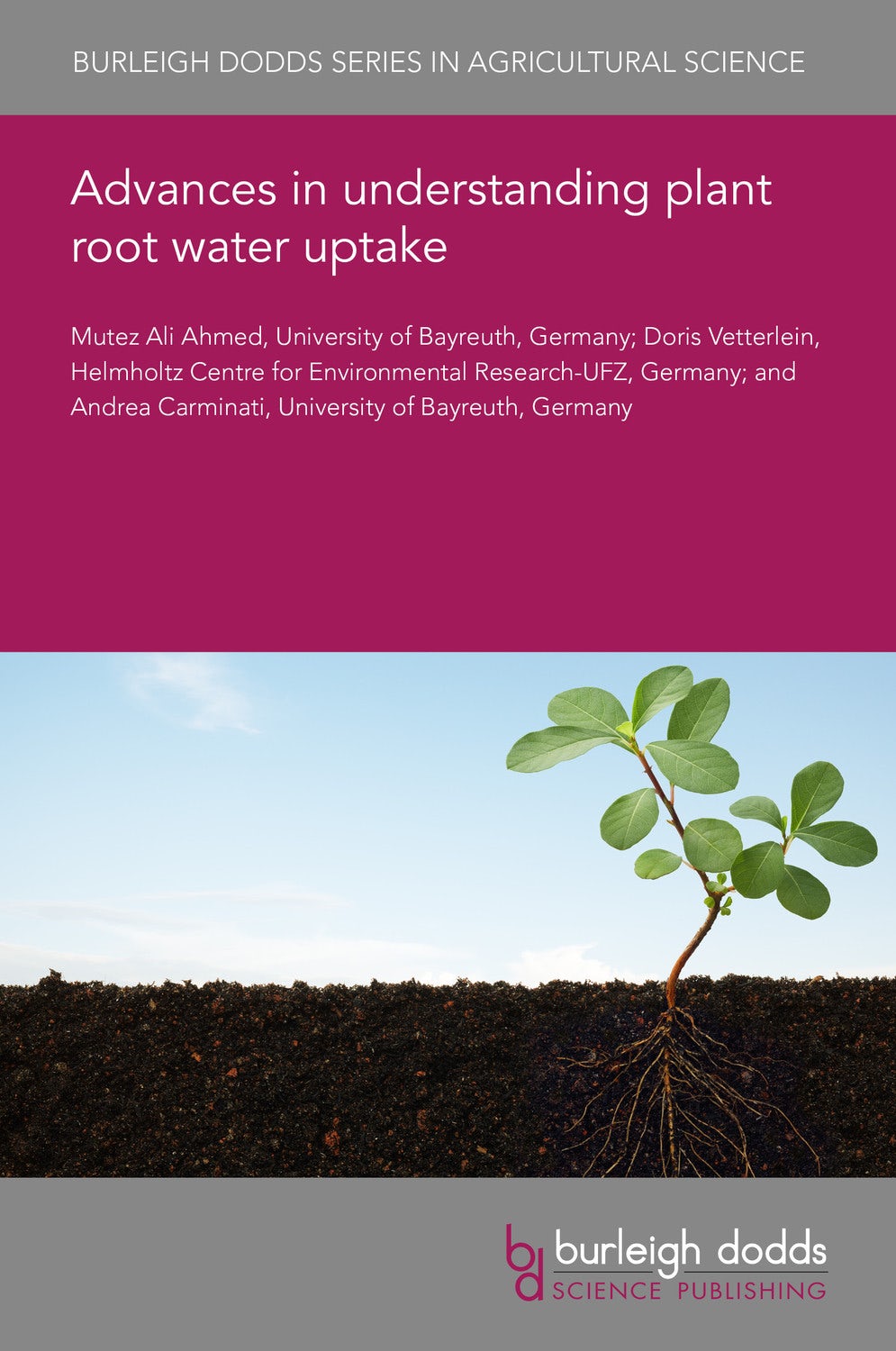 Book cover image for Advances in understanding plant root water uptake ISBN: 9781801460019
